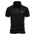 Luca - Slim fit poloshirt med korte ærmer og knaplukning