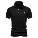 Luca - Slim fit poloshirt med korte ærmer og knaplukning