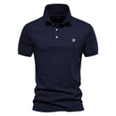 Luca - Slim fit poloshirt med korte ærmer og knaplukning