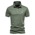 Luca - Slim fit poloshirt med korte ærmer og knaplukning