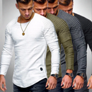 Matthias -Slim-fit sweatshirt med rund hals