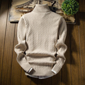 Anton -Rullekravesweater med kabelstrik og lange ærmer