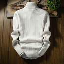Anton -Rullekravesweater med kabelstrik og lange ærmer