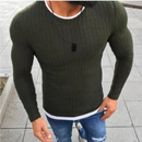 Gregor - Dame strikket sweatshirt med rund hals