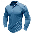 Elegant langærmet poloshirt fra Stuart med flapkrave og