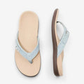 Dame flip-flop slippers med dekorativ spænderem