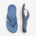 Dame flip-flop slippers med dekorativ spænderem