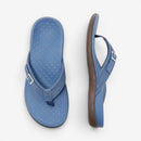 Dame flip-flop slippers med dekorativ spænderem