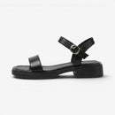 Dame Sandaler med Rund Tå og Lav Hæl