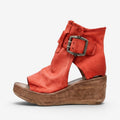 Dame plateausandaler med peep toe