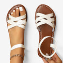 Dame sandaler med krydsremme