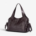 Dame skuldertaske med aftagelig crossbody-rem