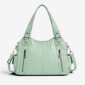 Dame skuldertaske med aftagelig crossbody-rem