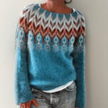 Astrid - Blød strikket sweater med lange ærmer og rund hals