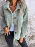 Stilfuld efterårsjakke i blødt og varmt stof