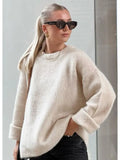 Senna oversized mohair sweater med lange ærmer