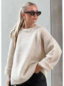 Senna oversized mohair sweater med lange ærmer