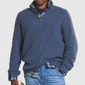 James klassisk sweater med kvart lynlås