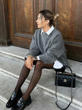 Senna oversized mohair sweater med lange ærmer