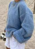 Senna oversized mohair sweater med lange ærmer