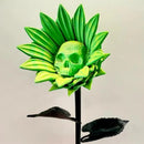 SkullBloom - Solsikke Skulptur med 3D Printet Design