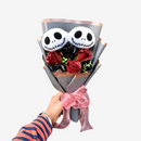 CozyBloom - Jack Skellington Plush Bouquet med Dekorative Rosen