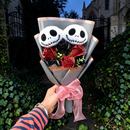 CozyBloom - Jack Skellington Plush Bouquet med Dekorative Rosen