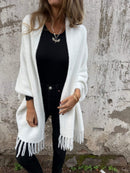 Grace - Stilfuld langærmet sjal sweater