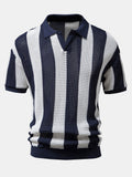 Delmar - Åndbar poloshirt med korte ærmer og V-hals