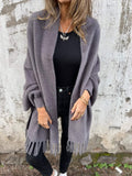 Grace - Stilfuld langærmet sjal sweater