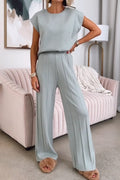 Emma - Dame 2-delt sæt med high-low pullover top