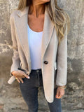Sophia - Stilfuld langærmet blazer med lukning med én knap