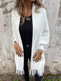 Grace - Stilfuld langærmet sjal sweater