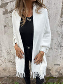 Grace - Stilfuld langærmet sjal sweater