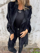 Grace - Stilfuld langærmet sjal sweater
