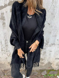 Grace - Stilfuld langærmet sjal sweater
