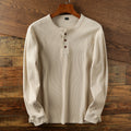 Mason – Let langærmet T-shirt med henley-krave