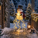 LumiSnowman - Solcelledrevet Snemand Have Lys med LED Belysning