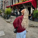 Cleo - Elegant Jakke Med Kontrastsyninger