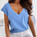Sophie - Sporty T-shirt med V-hals og ergonomisk pasform