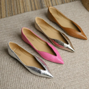 Dame spidstås slip-on tøfler