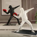 BloomThrower - Moderne blomsterkasterstatue til