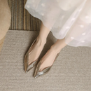 Dame spidstås slip-on tøfler