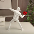 BloomThrower - Moderne blomsterkasterstatue til