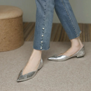 Dame spidstås slip-on tøfler