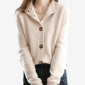 Langærmet cardigan med knapper