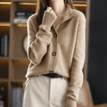 Evelyn – Klassisk Langærmet Cardigan
