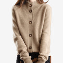 Langærmet cardigan med knapper