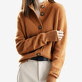 Langærmet cardigan med knapper