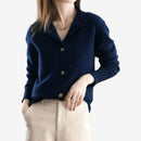 Langærmet cardigan med knapper